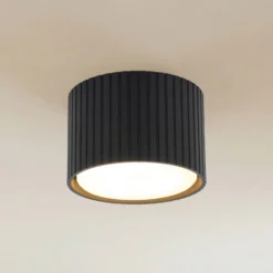 Downlight Ferro, negro, plástico, 6 cm de altura, GX53
