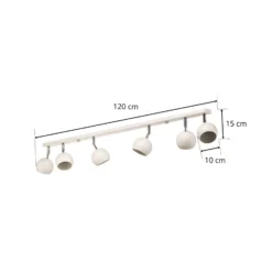 Downlight Flame, blanco, 6 luces