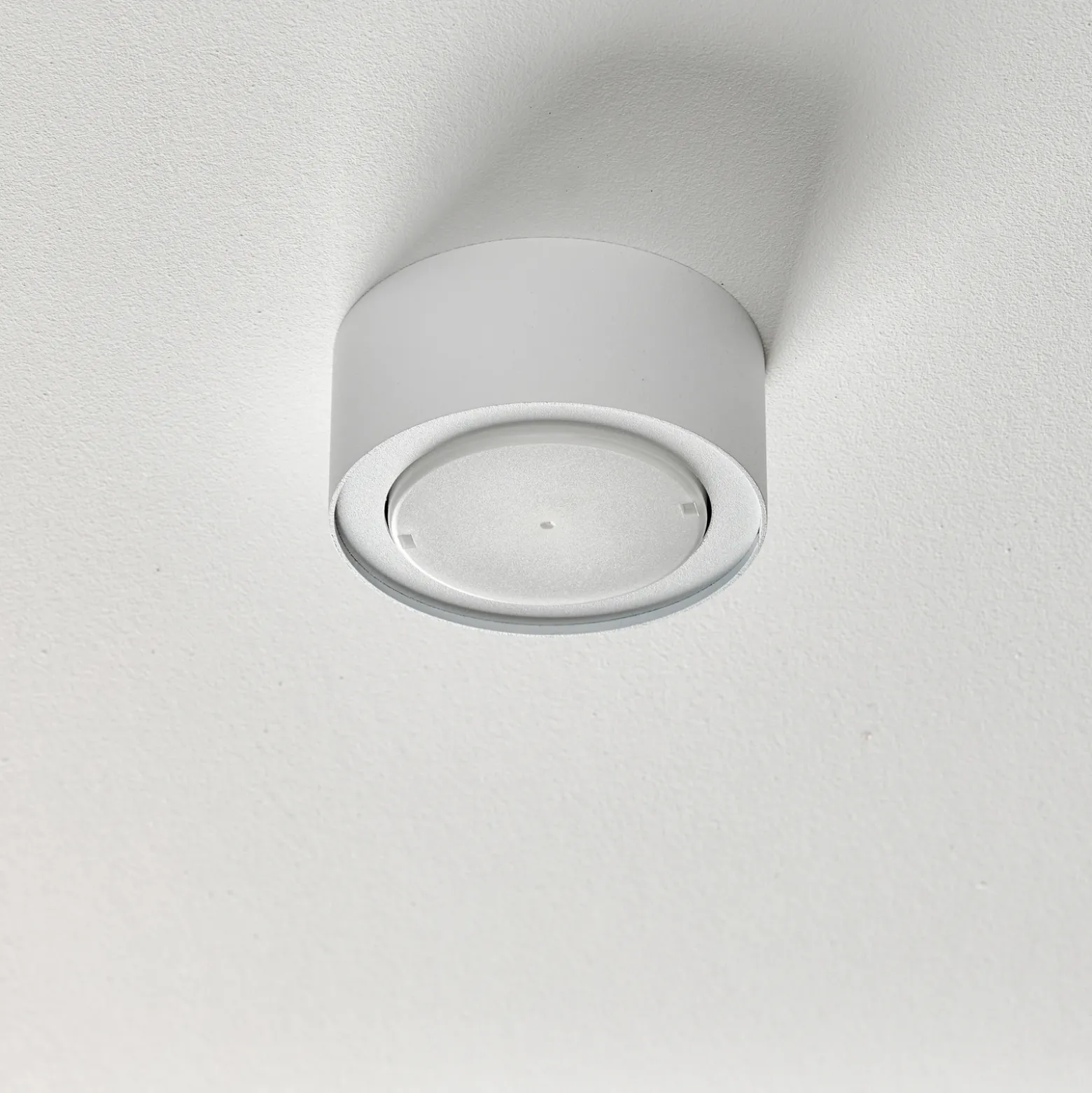 Downlight Flea de acero, blanco
