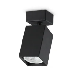 Downlight IDEAL LUX Dynamite Square, negro, longitud 5,7 cm