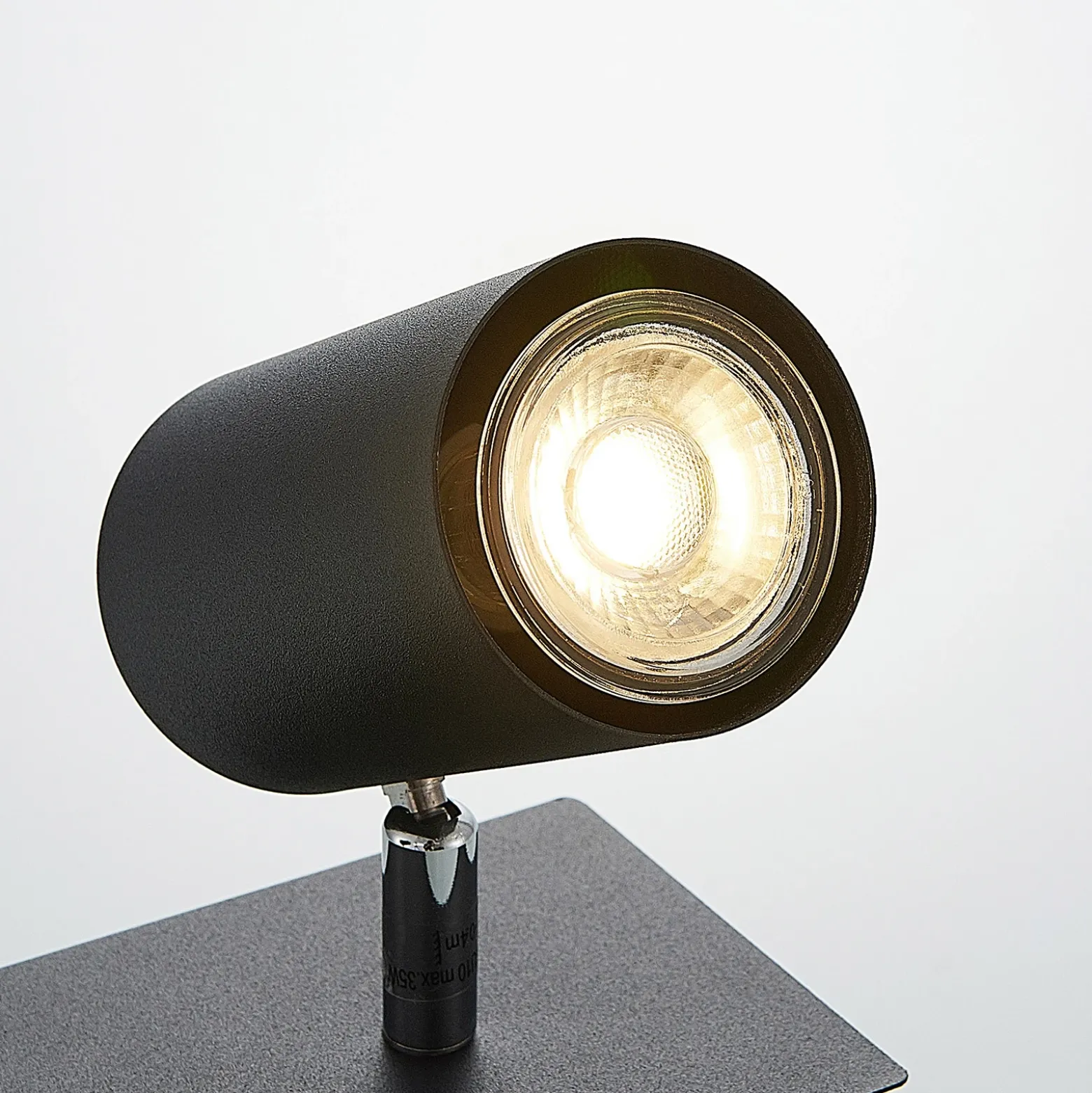 Downlight Joffrey de Lindby, 31 cm, 2 luces, negro, GU10