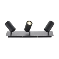 Downlight Joffrey de Lindby, 49 cm, negro, 3 luces, GU10