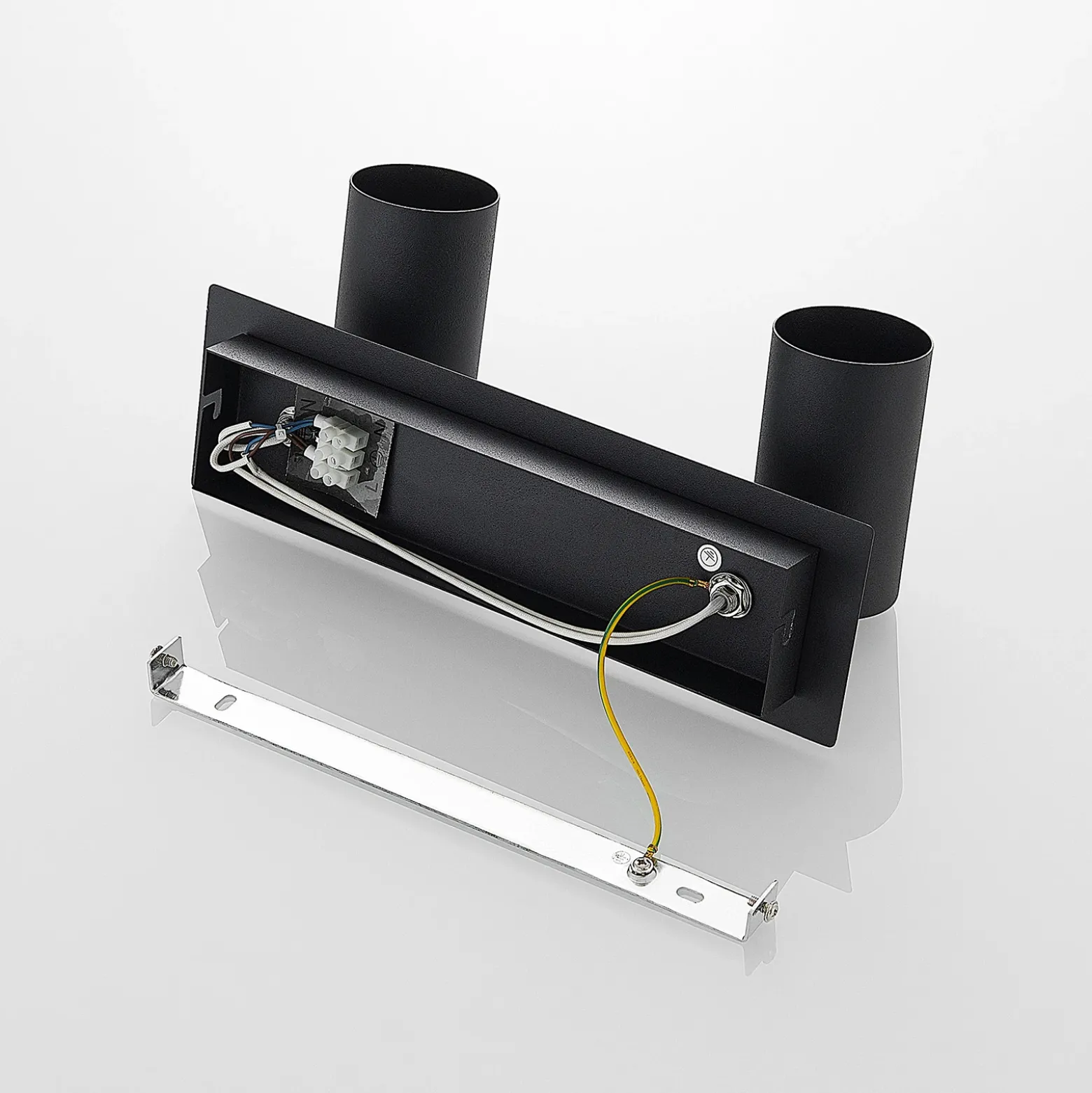 Downlight Joffrey de Lindby, 31 cm, 2 luces, negro, GU10