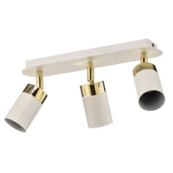 Downlight Joker, blanco/dorado, 3 luces