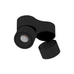 Downlight LED Arcchio Rotari, 1960 lm, 2 luces, negro