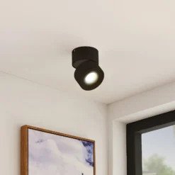 Downlight LED Arcchio Rotari, 980 lm, 1 luz, negro