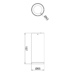 Downlight LED empotrable Lucea 10 W negro