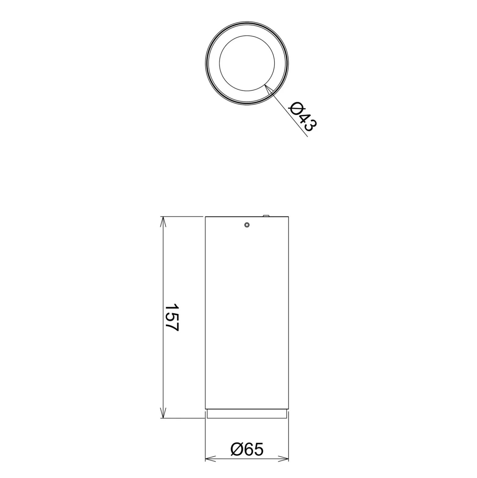 Downlight LED empotrable Lucea 10 W negro
