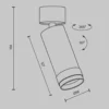 Downlight LED Focus Zoom de Maytoni, blanco, 4000 K, giratorio