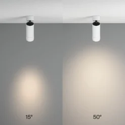Downlight LED Focus Zoom de Maytoni, blanco, 4000 K, giratorio