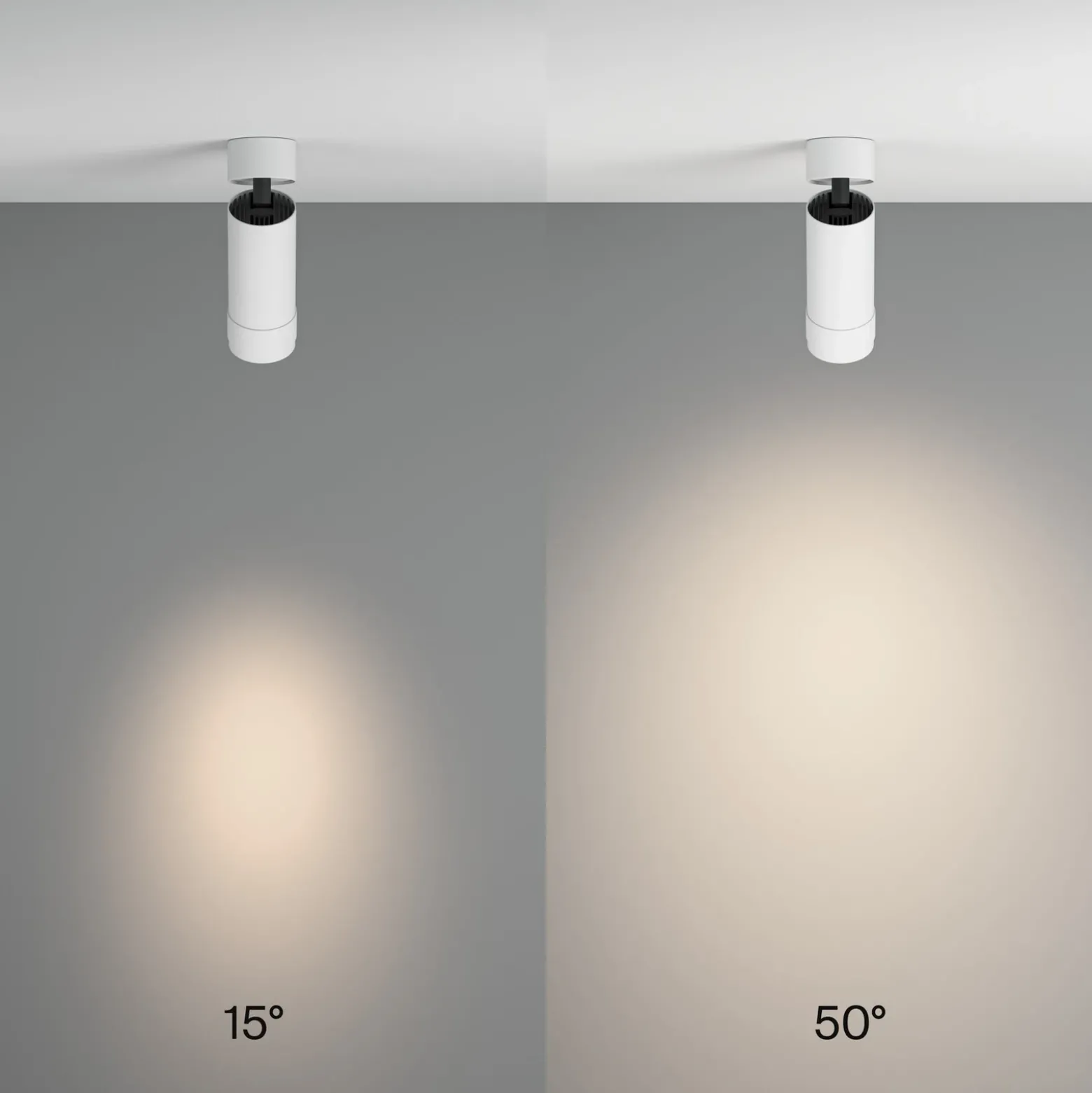 Downlight LED Focus Zoom de Maytoni, blanco, 4000 K, giratorio