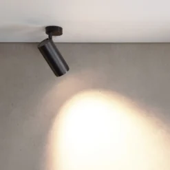 Downlight LED Lucea 6, negro, aluminio, 2700 K