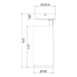 Downlight LED Lucea, orientable, 30 W blanco