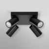 Downlight LED OCTAGON PLATE de OSRAM, negro, 4 luces. GU10-LED 927