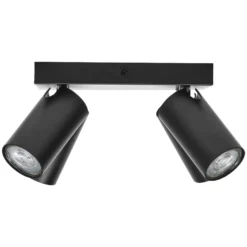Downlight LED OCTAGON PLATE de OSRAM, negro, 4 luces. GU10-LED 927