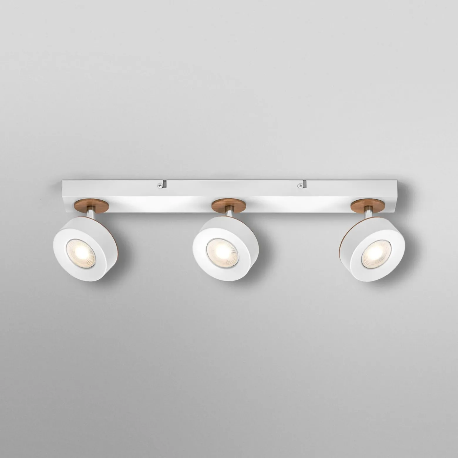 Downlight LED PLUTO de OSRAM, blanco, 3 focos metálicos, 3000 K
