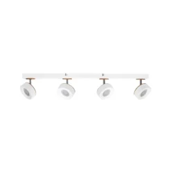 Downlight LED PLUTO de OSRAM, blanco, 4 focos metálicos, 3000 K