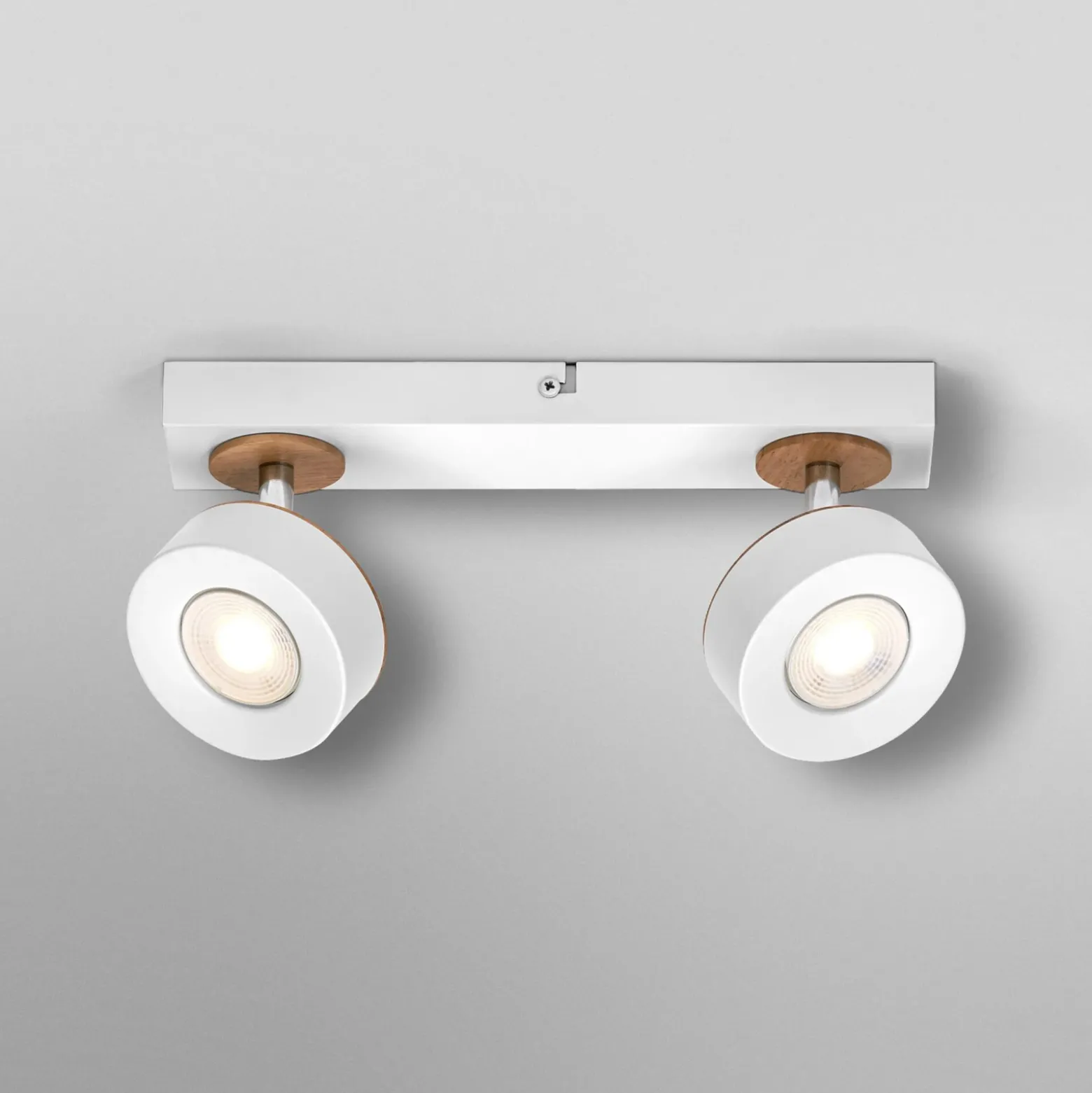 Downlight LED PLUTO de OSRAM, blanco, 2 focos metálicos, 3000 K