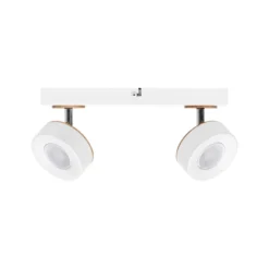 Downlight LED PLUTO de OSRAM, blanco, 2 focos metálicos, 3000 K