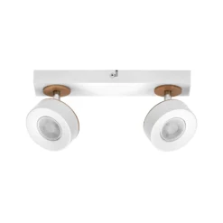Downlight LED PLUTO de OSRAM, blanco, 2 focos metálicos, 3000 K