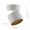 Downlight LED PURE Cup, blanco, Ø 9,5 cm, metal