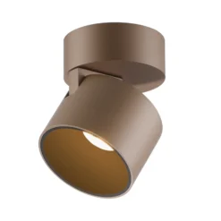 Downlight LED PURE Cup, color bronce, Ø 9,5 cm, metal