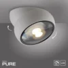Downlight LED PURE Move, blanco, Ø 12 cm, metal/vidrio