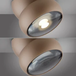 Downlight LED PURE Move, Ø 12 cm, color bronce, metal/vidrio