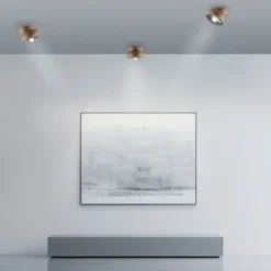 Downlight LED PURE Move, Ø 12 cm, color bronce, metal/vidrio