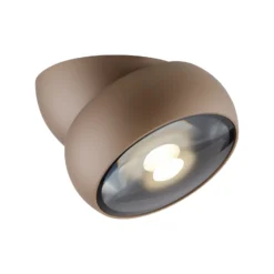Downlight LED PURE Move, Ø 12 cm, color bronce, metal/vidrio