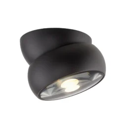 Downlight LED PURE Move, negro, Ø 12 cm, metal/vidrio