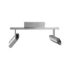 Downlight LED Risell, longitud 35 cm, color aluminio