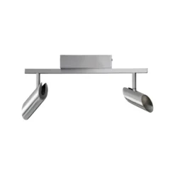 Downlight LED Risell, longitud 35 cm, color aluminio