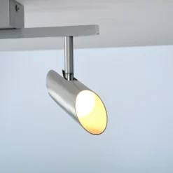 Downlight LED Risell, longitud 35 cm, color aluminio