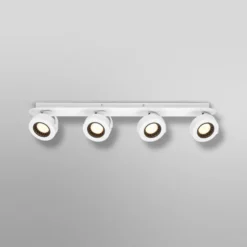 Downlight LED VENUS de OSRAM, blanco, 4 luces, metal, 3000 K
