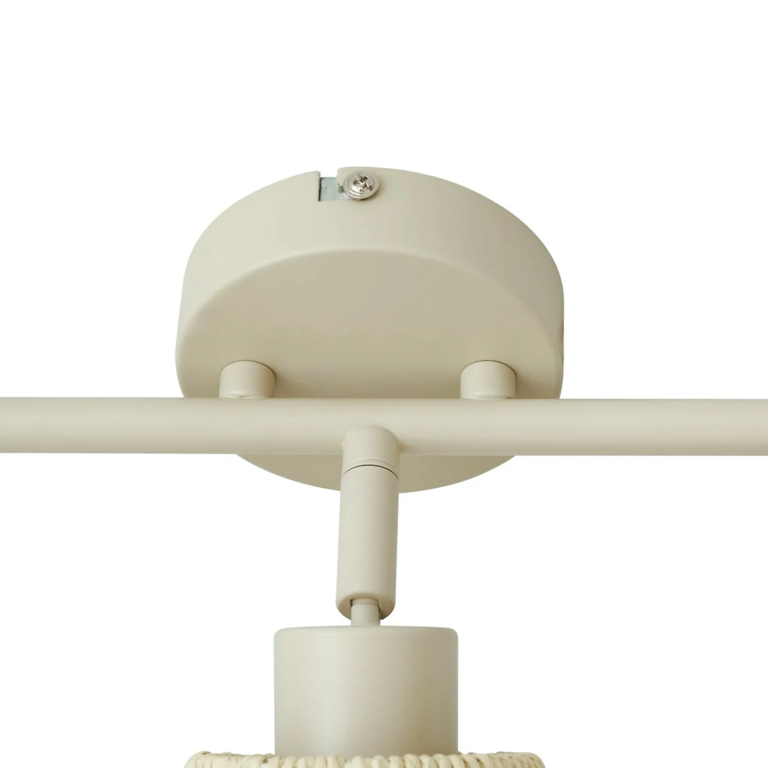 Downlight Lindby Anuva, 72 cm, 3 luces, beige, papel