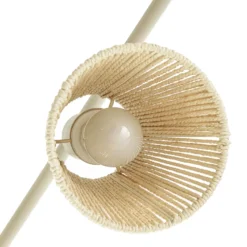 Downlight Lindby Anuva, 86 cm, 5 luces, beige, papel