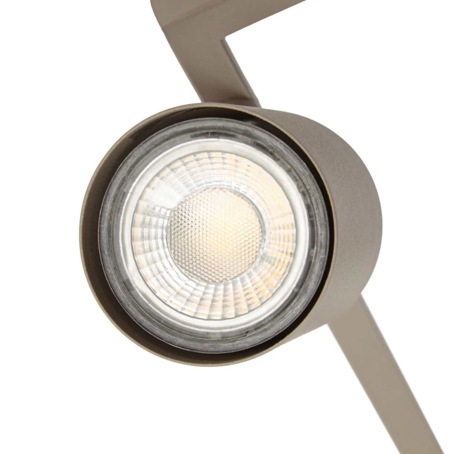 Downlight Lindby Bravius, color topo, 6 luces, hierro