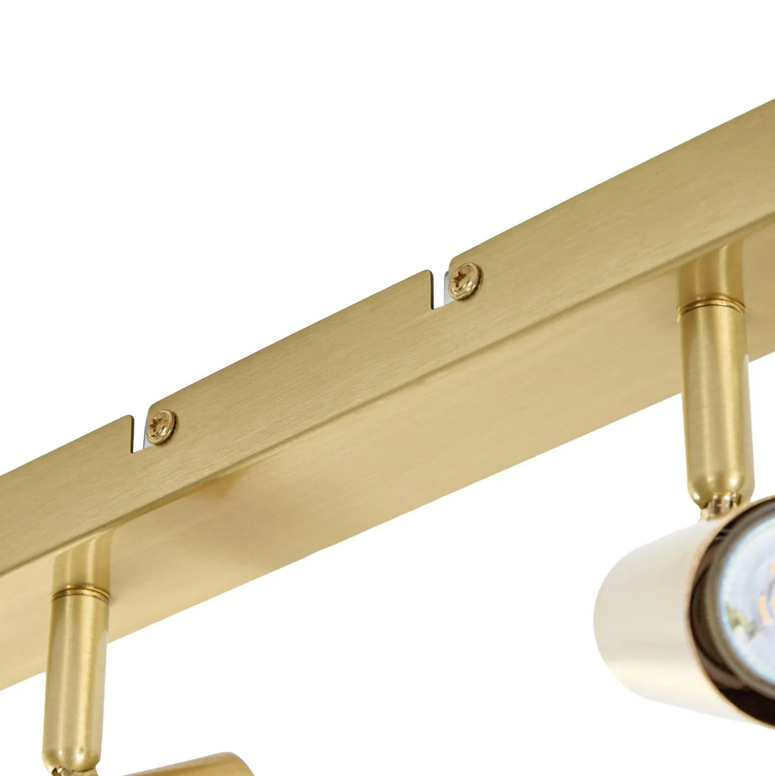 Downlight Lindby Iluna, 4 luces, latón, GU10