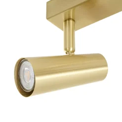 Downlight Lindby Iluna, 4 luces, latón, GU10