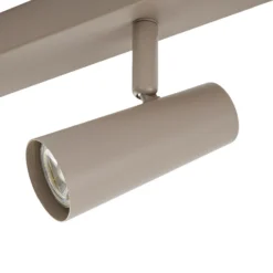 Downlight Lindby Iluna, 4 luces, marrón café, GU10