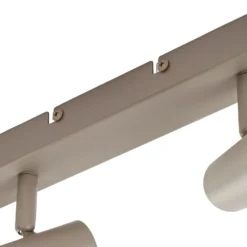 Downlight Lindby Iluna, 4 luces, marrón café, GU10