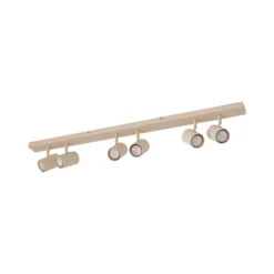 Downlight Lindby Kardis, beige, 6 luces, metal, GU10