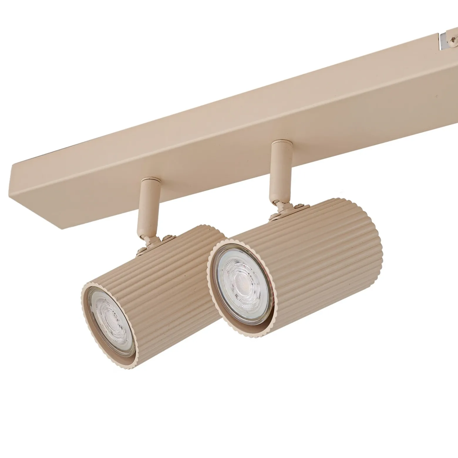 Downlight Lindby Kardis, beige, 6 luces, metal, GU10
