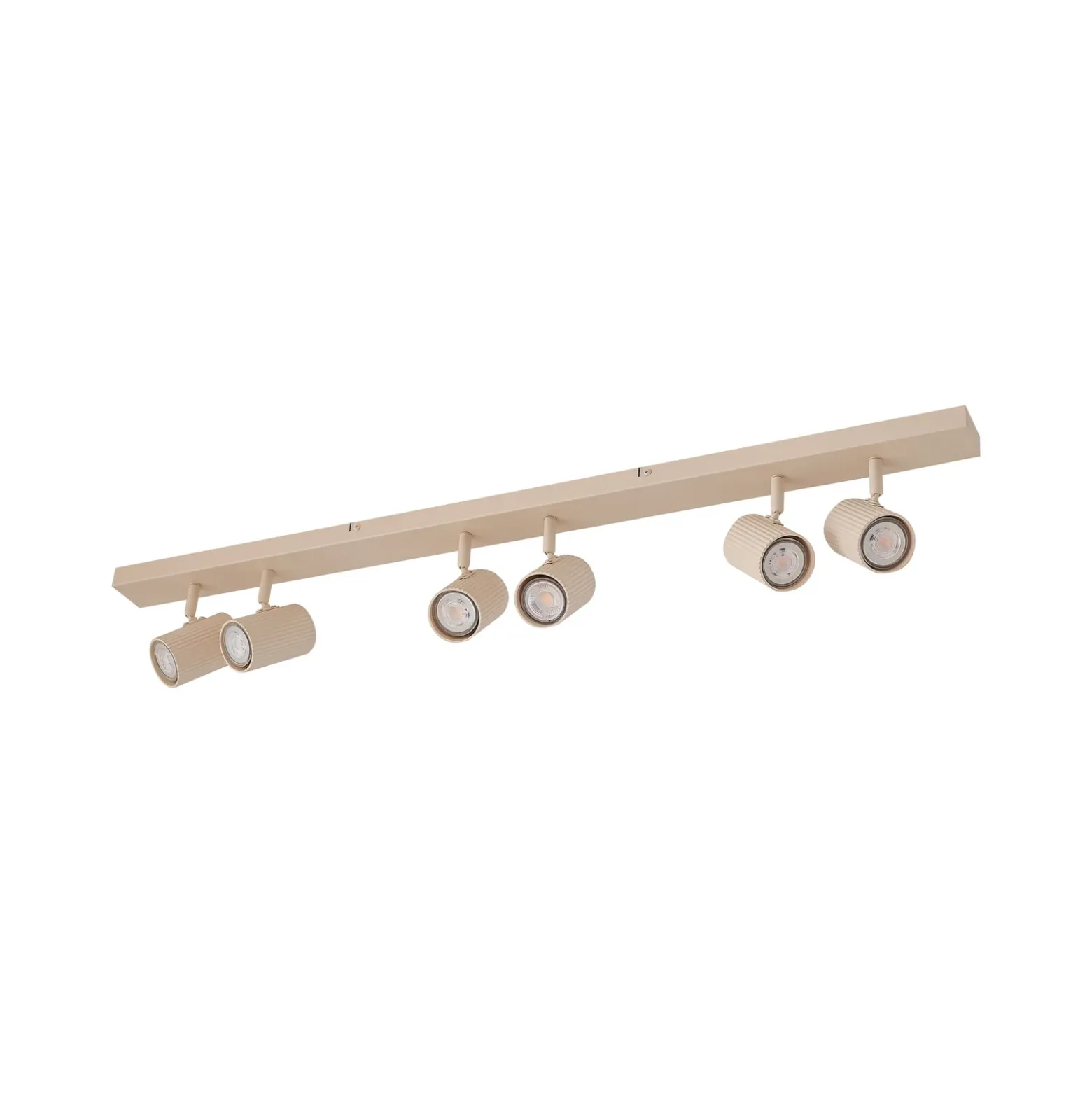 Downlight Lindby Kardis, beige, 6 luces, metal, GU10