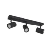 Downlight Lindby Kardis, gris oscuro, 3 luces, metal, GU10