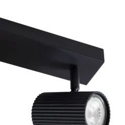 Downlight Lindby Kardis, gris oscuro, 3 luces, metal, GU10