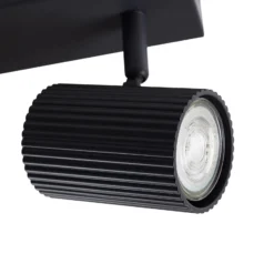 Downlight Lindby Kardis, gris oscuro, 3 luces, metal, GU10