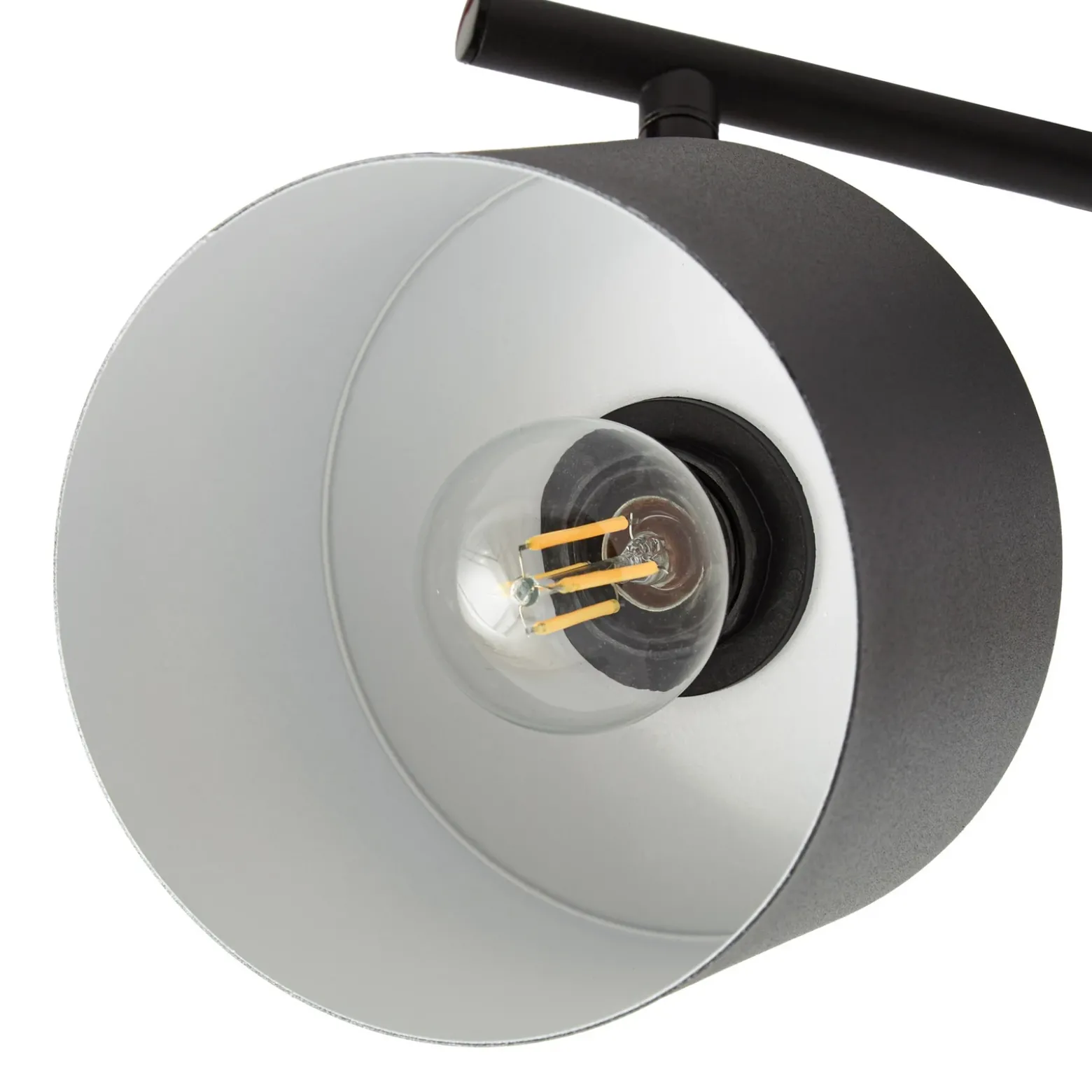 Downlight Lindby Lenja, 4 luces, negro, E14, metal