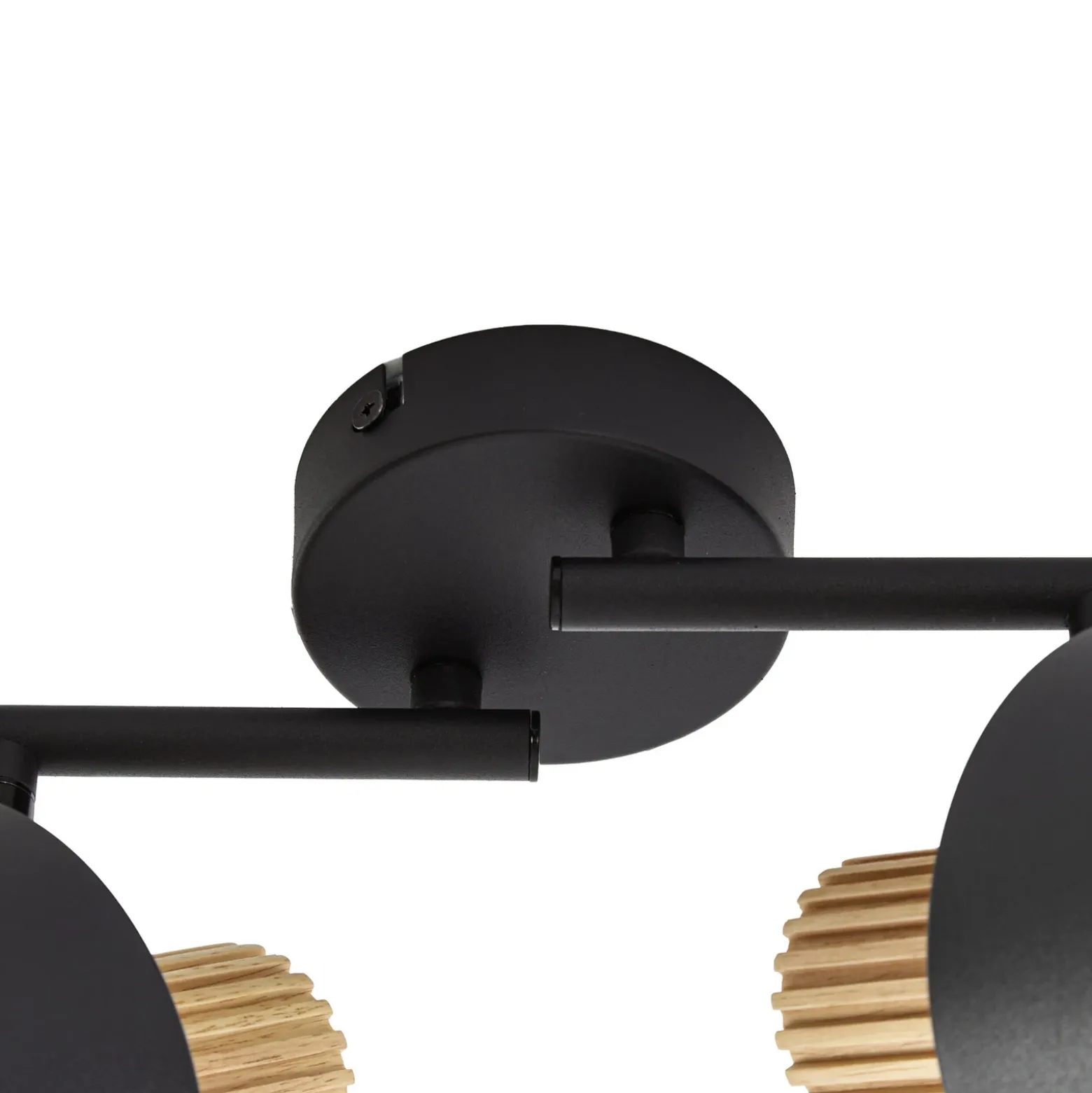 Downlight Lindby Lenja, 4 luces, negro, E14, metal